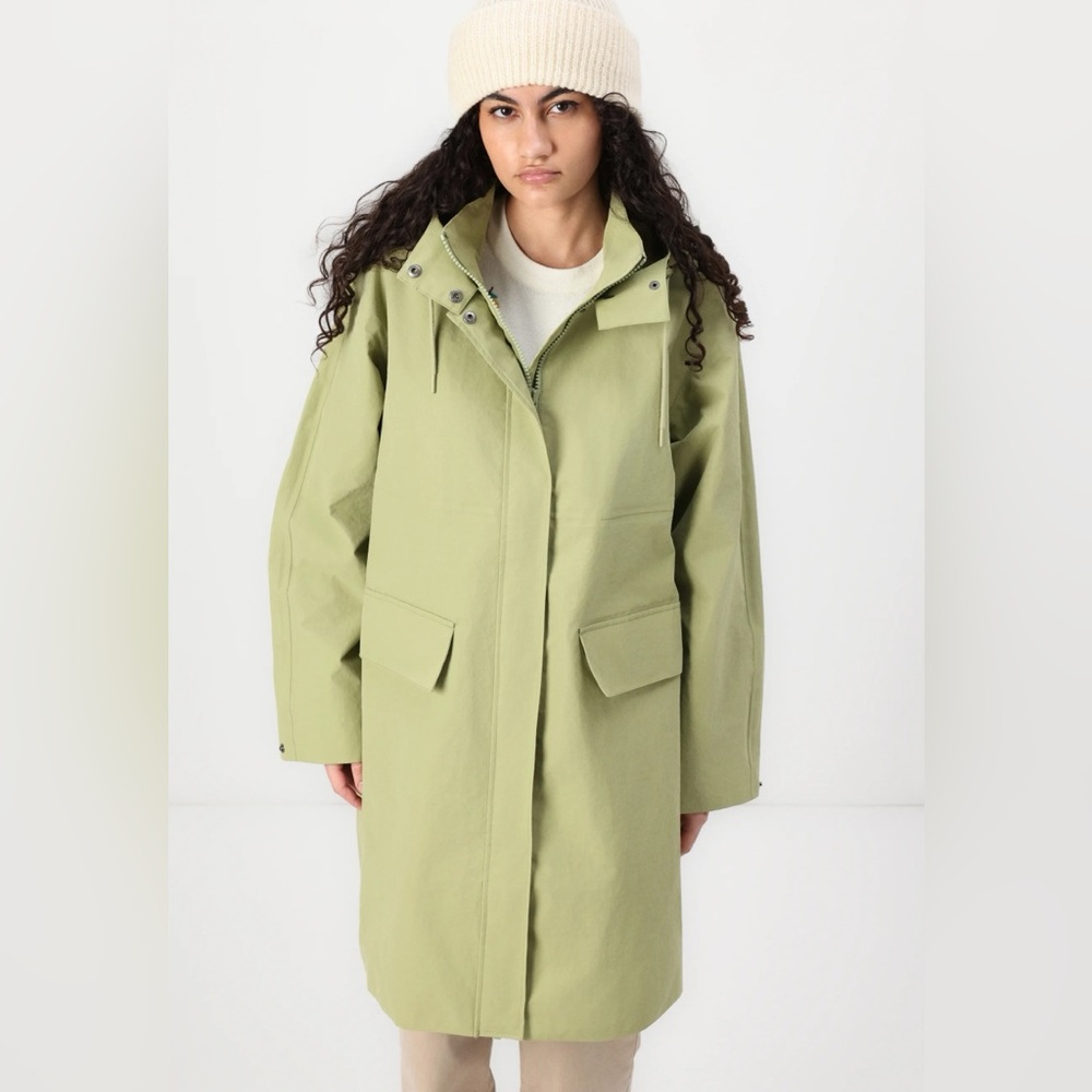 NWT Object OBJJIVE WIDE RAIN COAT - Trenchcoat - mosstone